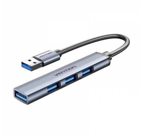 Vention HUB 4 en 1 USB 3.0 a 4xUSB - 0.15m - Color Gris
