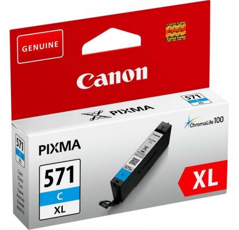 Canon CLI571XL Cyan Cartucho de Tinta Original - 0332C001