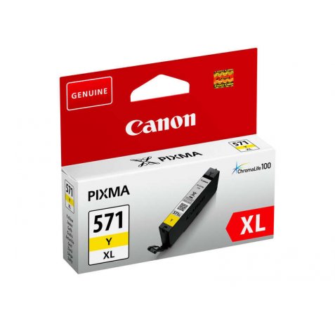 Canon CLI571XL Amarillo Cartucho de Tinta Original - 0334C001