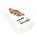 Milan 424A Goma de Borrar Rectangular - Miga de Pan - Caucho Sintetico - Color Blanco - Dibujos Geometricos de Animales Surtidos (24 uds)