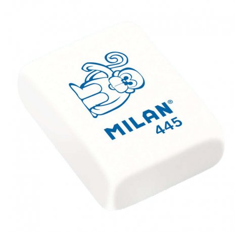 Milan 445 Goma de Borrar Rectangular - Miga de Pan - Caucho Sintetico - Dibujos Infantiles - Colores Surtidos (45 uds)