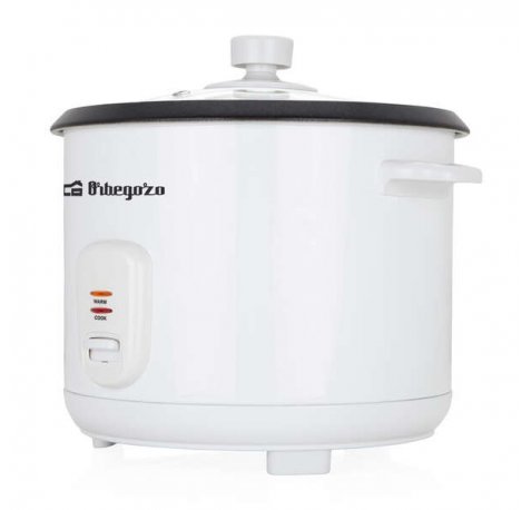 Orbegozo CO 3031 Cocedor de Arroz - Cocina Arroz sin Pegarse - Capacidad 1.8L - Vaporera Incluida - Apagado Automatico - Durabilidad y Excelencia
