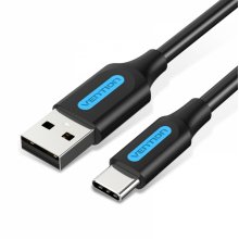 Vention Cable USB-A Macho a USB-C Macho 3A 60W 480Mbps - 3m - Color Negro