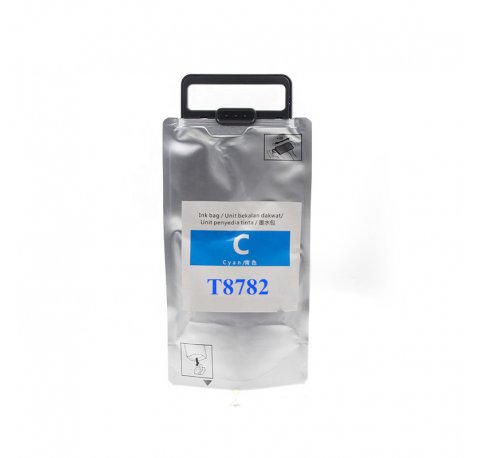 Compatible Cartucho Tinta EPSON T8782 / T8382 CYAN PIGMENTADA C13T878240 / C13T838240 para WorkForce Pro WF-R5190, WF-R5690