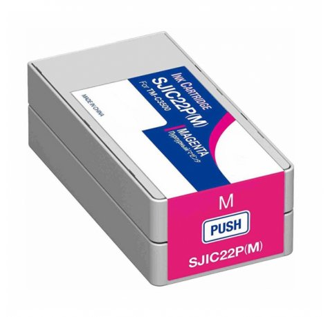 Compatible Epson SJIC22P Magenta Cartucho de Tinta Pigmentada C33S020603 / SJIC22P(M)