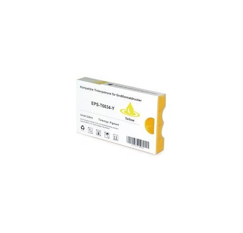 Compatible Epson T6034 Amarillo Cartucho de Tinta Pigmentada C13T603400 para Epson Stylus Pro 7800, 7880, 9800, 9880
