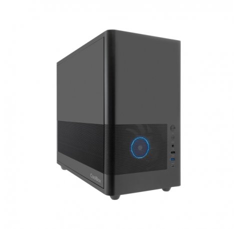 Coolbox MP2 Caja Torre MicroATX - TamaÃ±o Disco Soportado 3.5", 2.5" - USB-A 3.2 Gen1, USB-C 3.2, USB-A 2.0 Gen1 y Audio HD - FullMetal - Color Negro