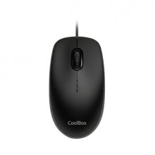 Coolbox U01 Raton USB - Ambidiestro - 1600 DPI - Sensor Optico - Color Negro