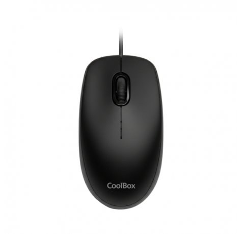 Coolbox U01 Raton USB - Ambidiestro - 1600 DPI - Sensor Optico - Color Negro