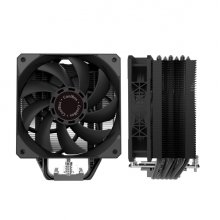 Coolbox H6 Black Disipador Multizocalo - 6 Heatpipes - 240W TDP - Ventilador 120mm - Velocidad Max. 2000rpm - Color Negro Coolbox H6 Black Disipador Multizocalo - 6 Heatpipes - 240W TDP - Ventilador 120mm - Velocidad Max. 2000rpm - Color Negro