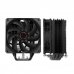 Coolbox H6 Black Disipador Multizocalo - 6 Heatpipes - 240W TDP - Ventilador 120mm - Velocidad Max. 2000rpm - Color Negro