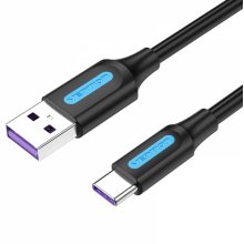 Vention Cable USB 2.0 Macho a USB-C Macho - 5A - 100W - 480Mbps - 1m - Color Negro