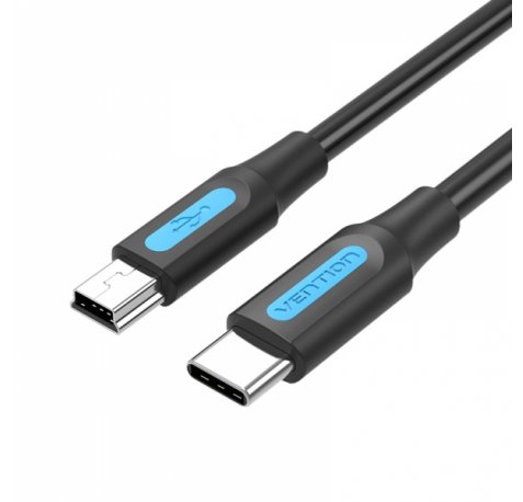 Vention Cable USB-C Macho a MiniUSB Macho - 1m - Color Negro