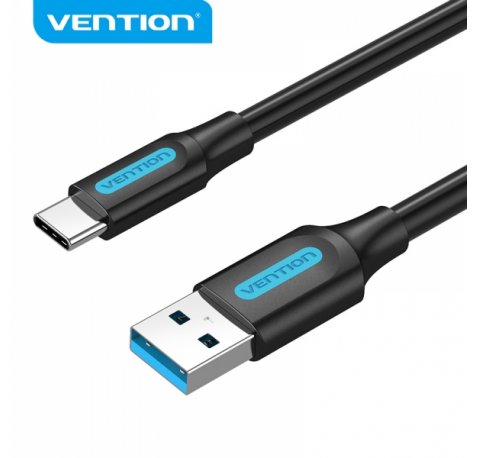 Vention Cable USB-A 3.0 Macho a USB-C Macho - 3A - 60W - 5Gbps - 1.5m - Color Negro