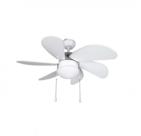 Orbegozo CP 15076 B Ventilador de Techo - Ideal para Ambientes Pequeños - Consumo Minimo de Energia - Sistema de Ventilacion Reversible - Silencioso - 3 Velocidades - Potencia 50W