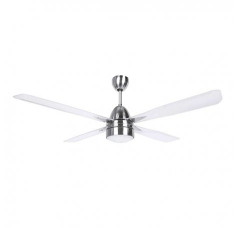 Orbegozo CP 71132 Ventilador de Techo Inoxidable - Potente y Decorativo - Sistema de Ventilacion Reversible - 3 Velocidades - Mando a Distancia