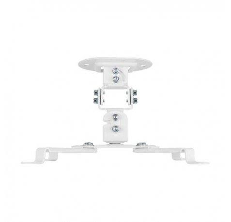 Aisens Soporte Universal Giratorio - Inclinable de Techo para Proyector - Hasta 13.5Kg - Color Blanco