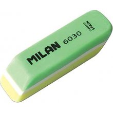 Milan Nata 6030 Goma de Borrar Biselada Bicolor - Plastico - No Daña el Papel - Colores Surtidos (30 uds)