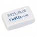 Milan Nata 648 Goma de Borrar Rectangular Pequeña - Plastico - No Daña el Papel - Color Blanco (48 uds)