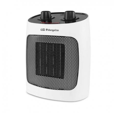 Orbegozo CR 5031 Calefactor Ceramico Compacto - Potencia 2000W - Elemento Calefactor Ceramico PTC - 3 Modos de Funcionamiento - Proteccion Antivuelco y Sobrecalentamiento - Asa de Transporte
