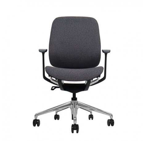 Cromad Zenith Collection Silla de Oficina - Piston de Gas de Grado 4 - Respaldo Ergonomico - Reposabrazos Ajustables - Color Negro