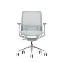 Cromad Gama Sense Elegance Silla de Oficina - Piston de Gas de Grado 4 - Respaldo Ergonomico - Malla Elastica 3D Transpirable - Reposabrazos Ajustables - Color Gris