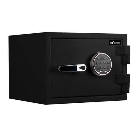 Cromad E14450 Caja Fuerte - Certificacion Europea ECB.S Nivel S2 - Cerradura Electronica con Teclado EASTHOUSE - Acero Macizo de Alta Resistencia - Sistema de Doble Bulon - 250x370x310mm