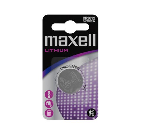 Maxell Pack de 1 Pila Litio de Boton CR2012 3V