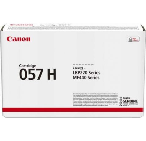 Canon 057H Negro Cartucho de Toner Original - 3010C002