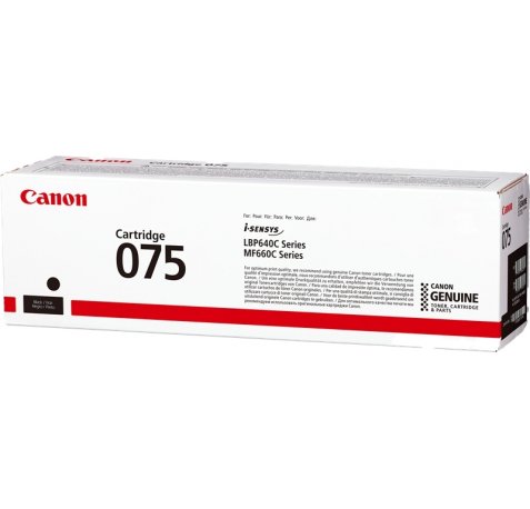 Canon 075 Negro Cartucho de Toner Original - 6365C002