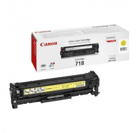 Canon 718 Amarillo Cartucho de Toner Original - 2659B002