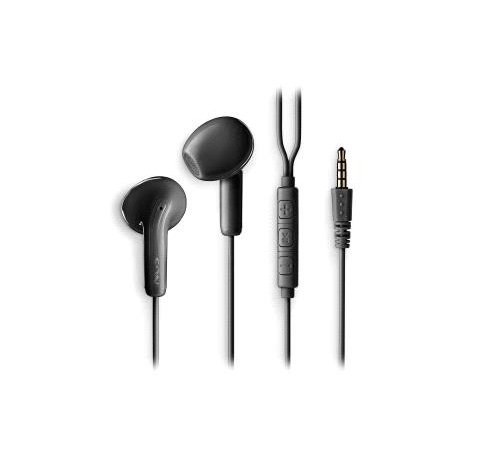 NGS CROSS FLIP Auriculares Intraurales con Microfono - Jack 3,5mm - Boton Multifuncion - Color Negro