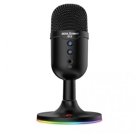 Coolsound Microfono Gaming G13 - Iluminacion RGB - USB - Cancelacion de ruido