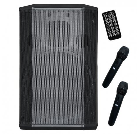 Coolsound Pro 600 Altavoz Autoamplificado Bluetooth 500W 8" 100W RMS con Bateria - True Wireless - USB, SD - 2 Microfonos Serie Pro - Autonomia hasta 4.5h - Mando a Distancia