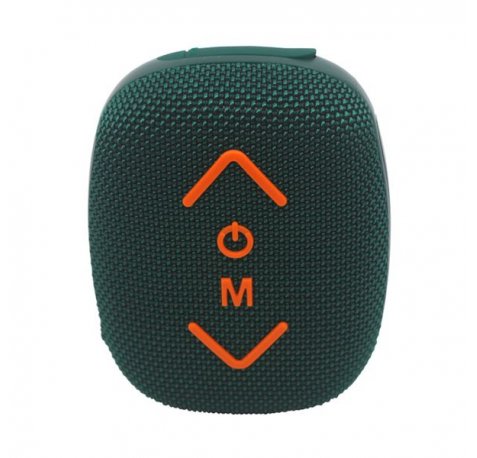 Coolsound Riderbeat Altavoz Bluetooth True Wireless 7W - Autonomia hasta 3h - USB, MicroSD y Aux - Funcion Manos Libres - Radio FM - Soporte Para Manillar - Color Verde