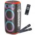 Coolsound Blast Pump Altavoz Karaoke - 2x 6.5" - 60W RMS - Iluminacion RGB - Bluetooth, USB, Tarjeta TF y Auxiliar - 2 Microfonos Inalambricos Incluidos - Mando a Distancia - Color Naranja