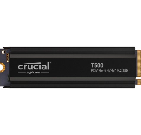 Crucial T500 Disco Duro Solido SSD 1TB M2 2280 PCIe NVMe 4.0 x4 Heatsink
