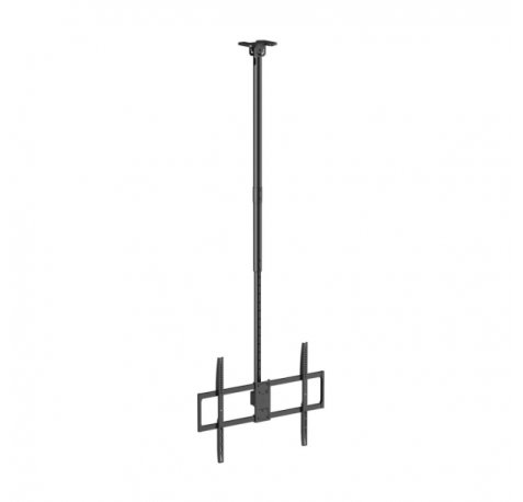 Aisens Soporte de Techo Pro Giratorio - Inclinable, Extensible y Nivelable - De 50" a 100" - Peso Maximo 80Kg - VESA Maximo 800x600 - Color Negro