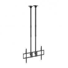 Aisens Soporte de Techo Pro - Inclinable, Extensible y Nivelable - De 60" a 120" - Peso Maximo 120Kg - VESA Maximo 1000x600 - Color Negro