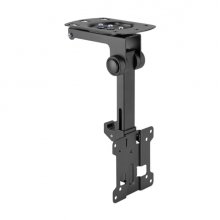 Aisens CT32S-483 Soporte de Techo Para Monitor/TV de 13"-32" - Giratorio y Plegable - Peso Maximo 20Kg - Vesa Maximo 100x100 - Color Negro