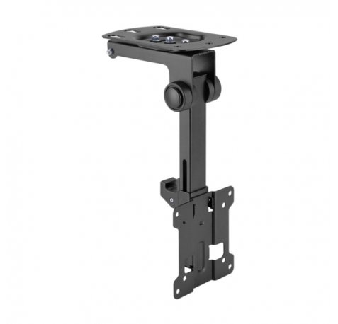 Aisens CT32S-483 Soporte de Techo Para Monitor/TV de 13"-32" - Giratorio y Plegable - Peso Maximo 20Kg - Vesa Maximo 100x100 - Color Negro