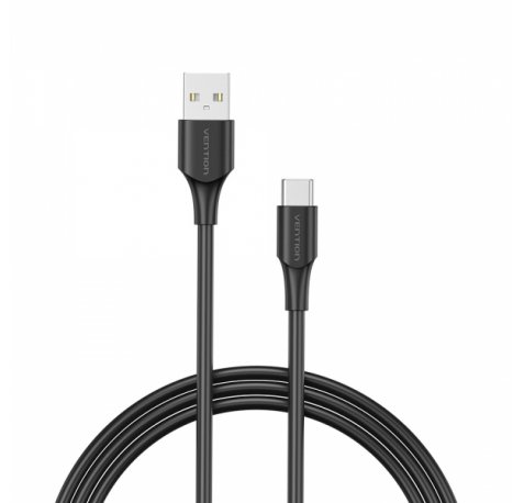 Vention Cable USB-A Macho a USB-C Macho - 0.5m - 3A - 60W - 480Mbps - Color Negro
