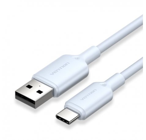 Vention Cable USB-C a USB-A 3A 60W - 1m - Trenzado - Color Azul