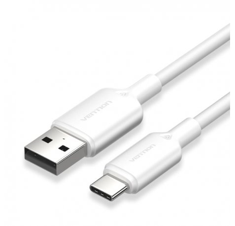 Vention Cable USB-C 2.0 a USB-A 3A 60W - 2m - PVC - Color Blanco
