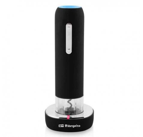 Orbegozo CU 4100 Sacacorchos Electrico Recargable - Extraccion Rapida y Sencilla del Corcho - Diseño Elegante y Ergonomico - Recarga en 4 Horas para hasta 50 Botellas