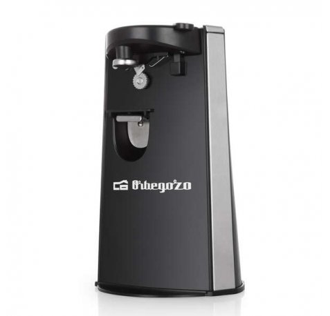 Orbegozo CU 6500 Abrelatas Electrico 3 en 1 - Practico y Funcional - Cuchilla de Acero Inoxidable - Potencia 60W - Facil Limpieza - Diseño Atractivo