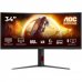 AOC G4 Monitor 34" Curvo 1500R Fast VA WQHD 180Hz HDR10 - Respuesta 1ms - HDMI, DisplayPort, Audio - Montaje VESA 100x100 - Color Negro