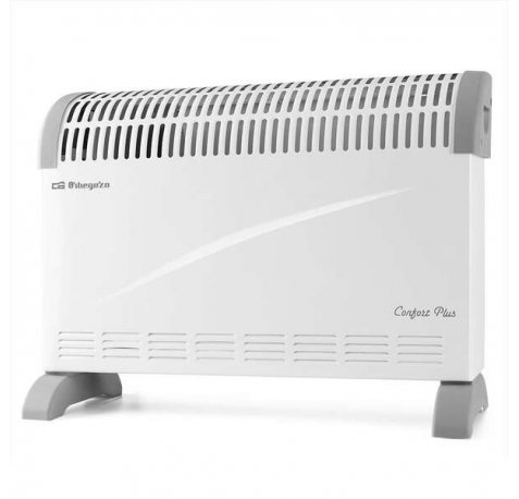 Orbegozo CV 2300 B Convector Calor Homogeneo - Potencia 2000W - 3 Niveles de Potencia - Termostato Regulable - Proteccion contra Sobrecalentamiento - Silencioso y de Bajo Consumo