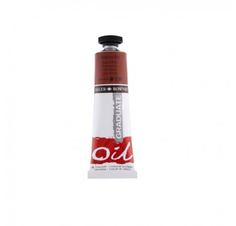 Daler Rowney Graduate Pintura al Oleo - Tubo de Aluminio - 38ml - Color Rojo Veneciano