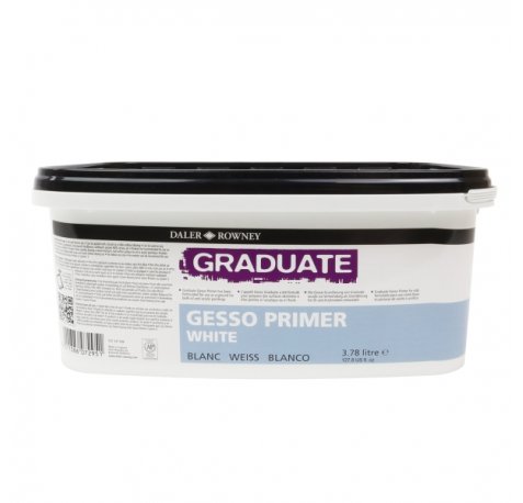 Daler Rowney Graduate Gesso Imprimacion - Bote de Plastico - 3.78L - Color Blanco